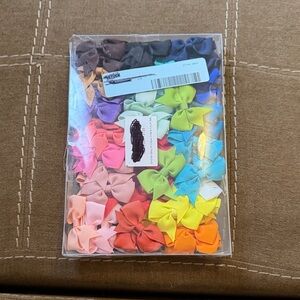 Colorful Mini Hair Bow Pack - Assorted Rainbow Colors